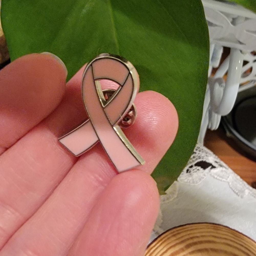 Pink Breast Cancer Awareness Ribbon Pin With Storage Box - Picture 3 of 15